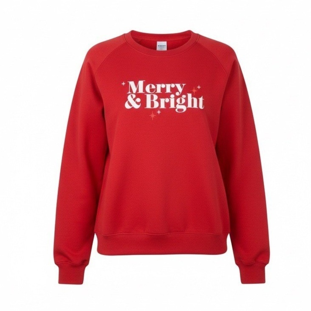 Wondershop Merry & Bright Mens‎ Holiday Crewneck Sweatshirt, Red, Size XL, NWT